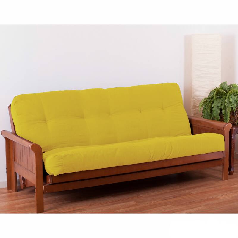 7-inch Thick Twill Futon Mattress (Twin, Full, or Queen) - Sunset - Queen