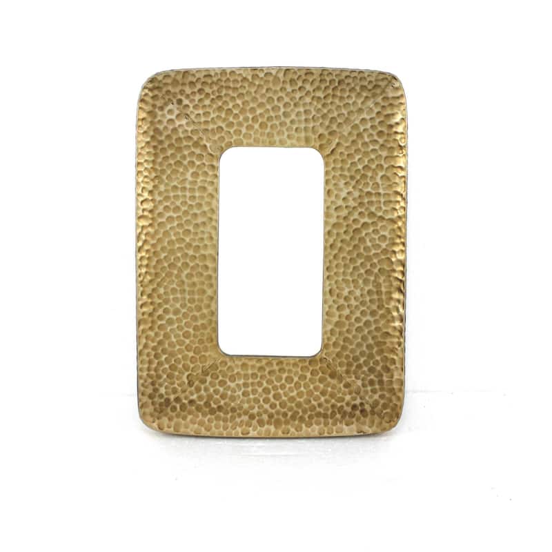 HomeRoots 28" Gold Metal Framed Accent Mirror