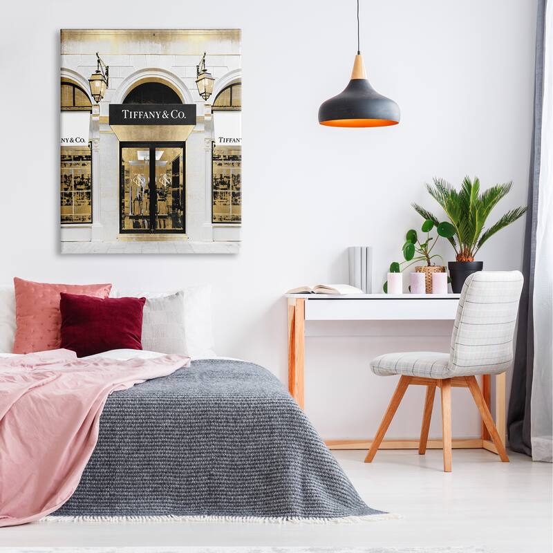 Stupell Designer Jewelry Storefront Urban Glam Fashion Photography Canvas Wall Art - Yellow