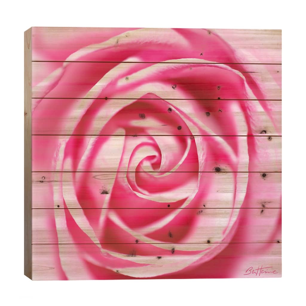 Petal By Petal Print On Wood by Ben Heine - Multi-Color