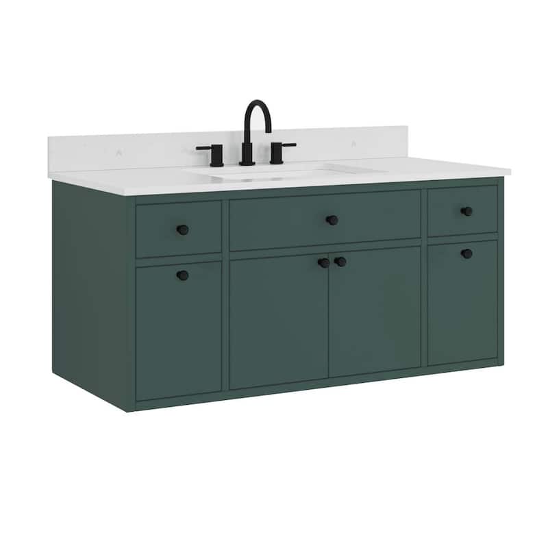 Avanity Paisley 48 in. Single Sink Vanity with Cala White Engineered Top