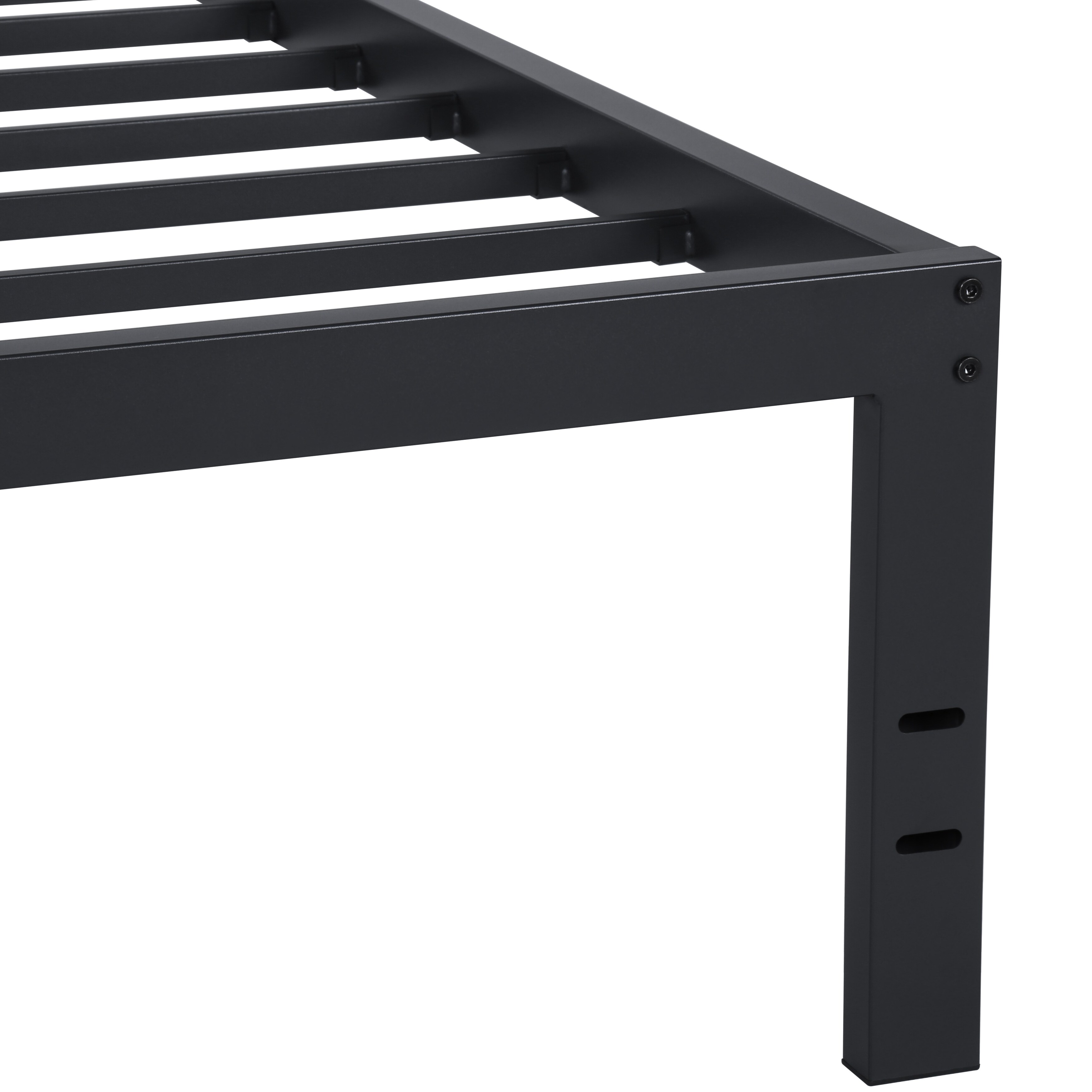 Sleeplanner 18 inch tall heavy duty clearance steel slat bed frame