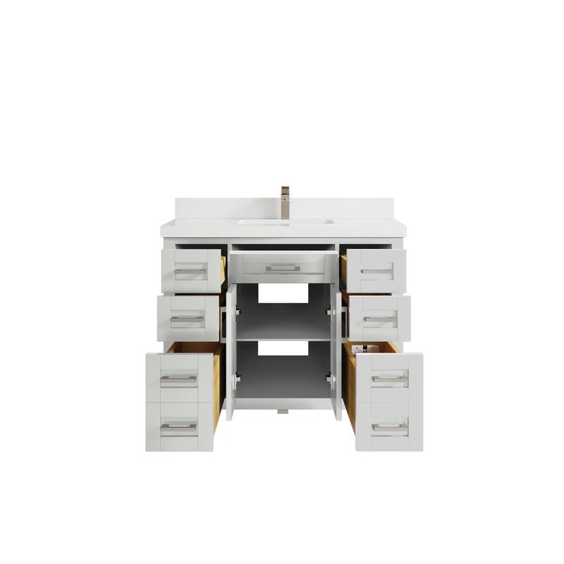 Willow Collections 42 in. W x 22 in. D Cambridge Single Sink Bathroom Vanity with Countertop