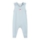preview thumbnail 1 of 2, Light Blue Santa Knit Romper - 18-24M