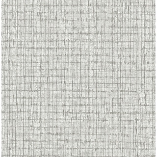 A-Street Prints Graphite Palm Weave Wallpaper