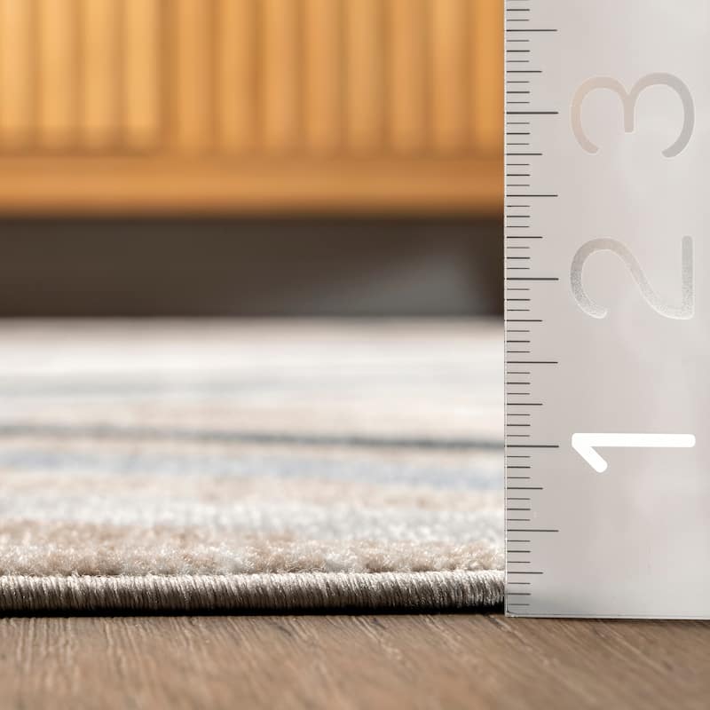Nuloom Akari SpinClean Transitional Diamond Machine Washable Area Rug