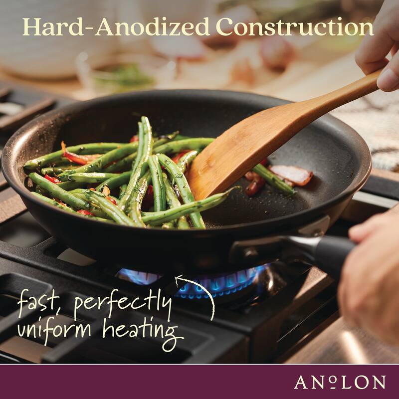 Anolon Advanced Home Hard-Anodized 10-Quart Nonstick Stockpot, Moonstone