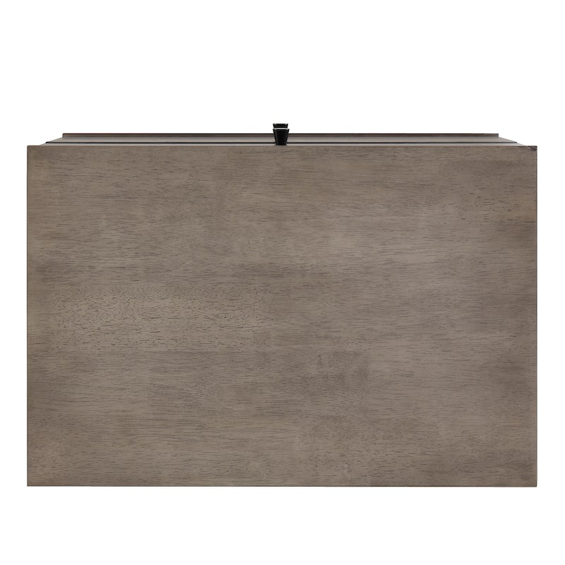 Noe Mid-Century Grey Finish 2-Drawer Nightstand by iNSPIRE Q Modern