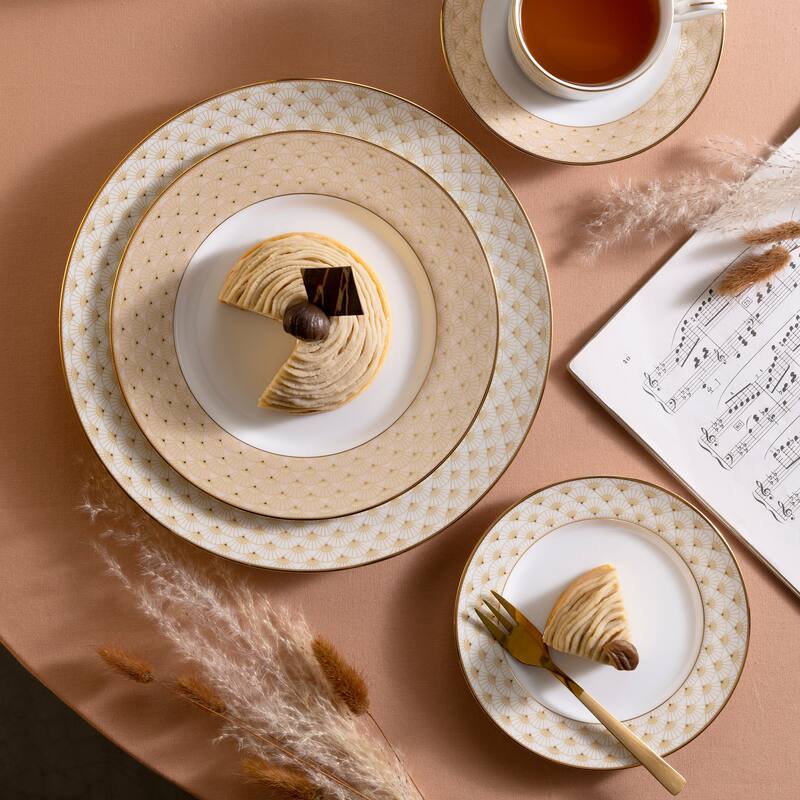 Trocadero Gold Set Of 4 Bread & Butter/Appetizer Plates, 6.5"
