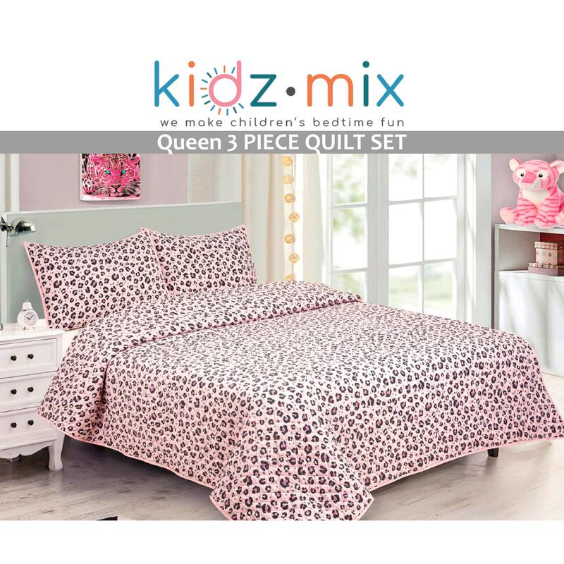 Kidz Mix Cheetah Girl Power Quilt Set