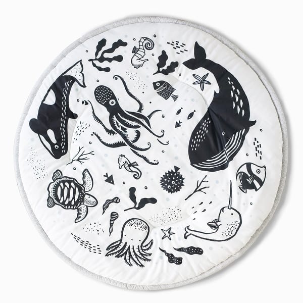 slide 2 of 5, Wee Gallery Ocean Playmat - Multi-Color