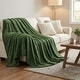 preview thumbnail 21 of 76, Superior Alaska Quilted Diamond Plush Fleece Blanket For Couch or Bed Throw - Green