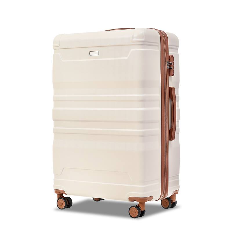 3 Pcs Luggage Set, Expandable ABS Hardshell Suitcases Spinner Wheels with TSA Lock 20''24''28''