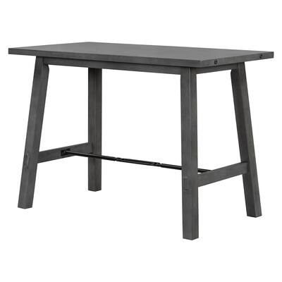 Counter Height Dining Table Solid Wood & Metal Dining Table - Bed Bath