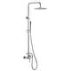 preview thumbnail 38 of 58, Outdoor 10 Inch Round Rain Shower Set with Handheld Shower (Adjustable Slider) Chrome