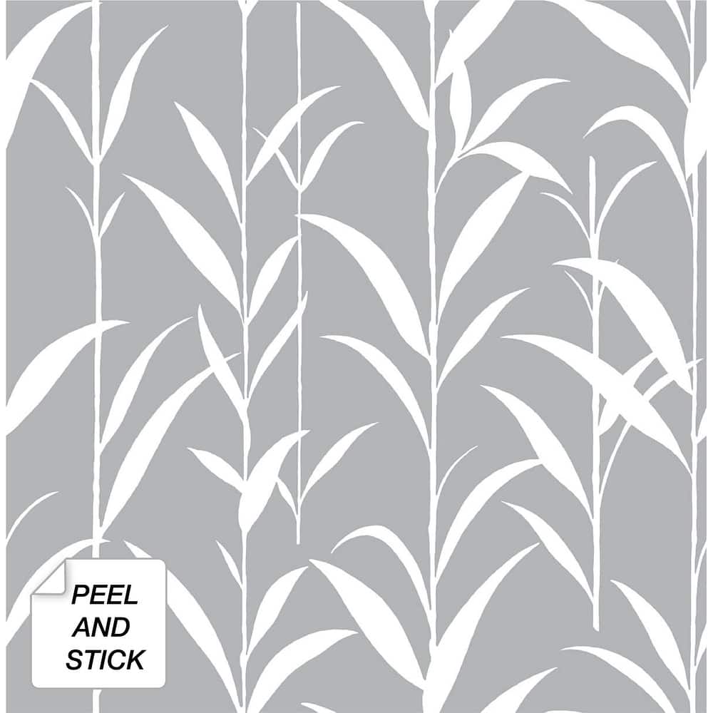 NextWall Bamboo Leaves Peel and Stick Wallpaper