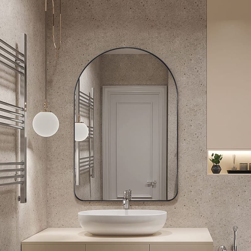 TEHOME Lussia Arch Metal Wall Mirror