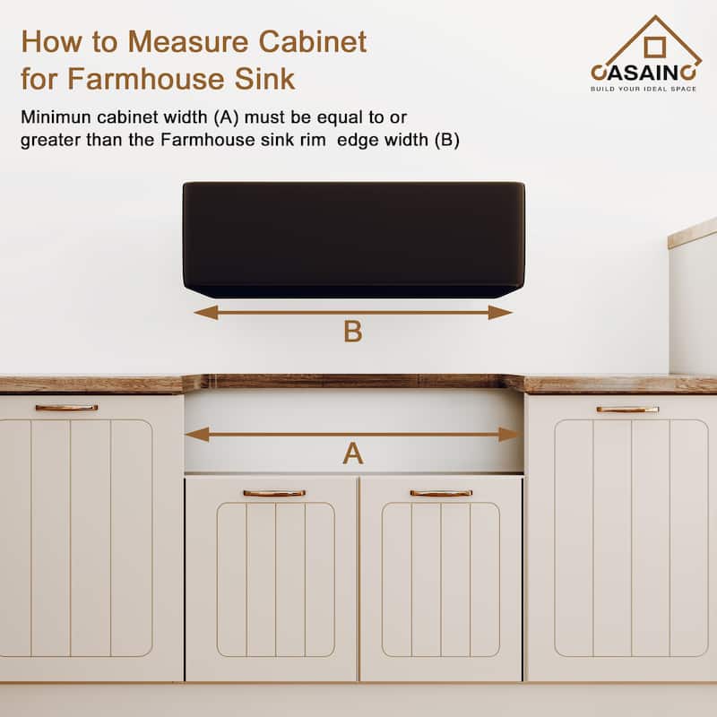 All-in-One Kit Farmhouse/Apron-Front Single Bowl Fireclay Kitchen Sink with Pull Down Sprayer Kitchen Faucet and Accessories