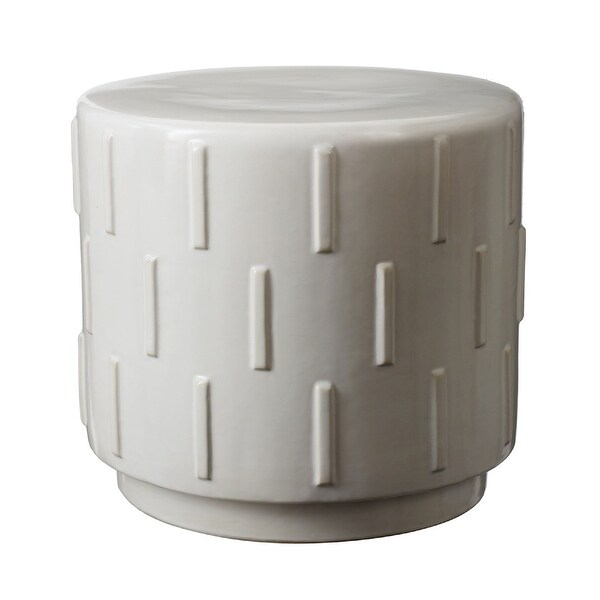 15” White Tread Stool - N/A