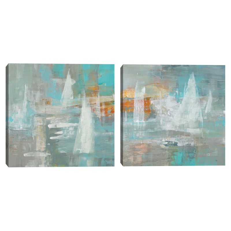Sail Time I-II by Lisa Ridgers Canvas Art Prints