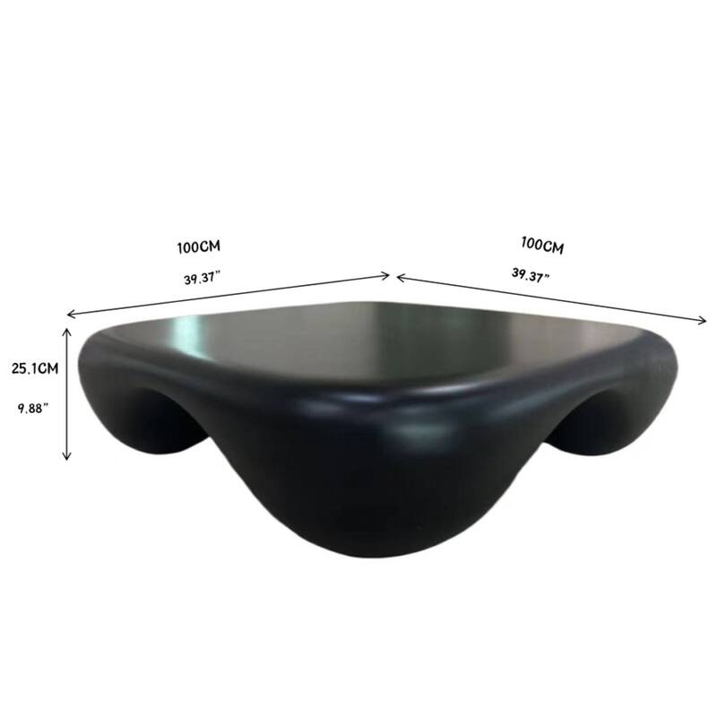 Modern Coffee Table Accent Table, Lightweight Center Table Sofa Side Table with Unique Geometric Design