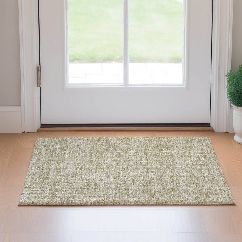 Premium Washable Super Soft Modern Floral Mayfield Rug - Beige - 1' 8" x 2' 6" - Rectangle