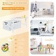 preview thumbnail 18 of 29, Costway 3-in-1 Kids Convertible Storage Bench Wood Activity Table and - See Details