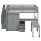preview thumbnail 48 of 55, Full Loft Bed with Stairs, Built-in Desk & 5-in-1 Storage