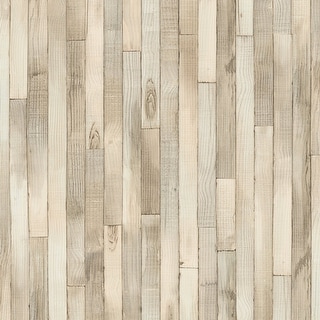 Galerie Wallcoverings Woods and Wicker Collection Wood Plank Effect Matte Finish Vinyl on Non-woven Wallpaper Roll