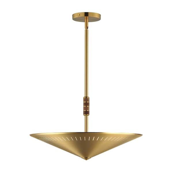 slide 2 of 4, Maxim 11436 Helsinki 3 Light 20" Wide Pendant Natural Aged Brass