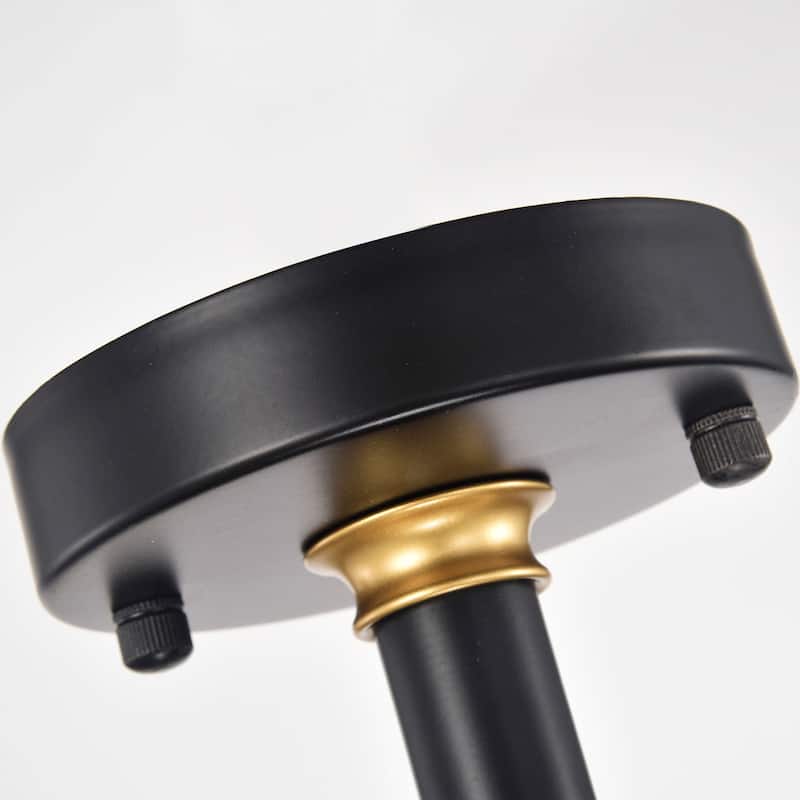 Lorena 6-light Sputnik Black and Gold Chandelier