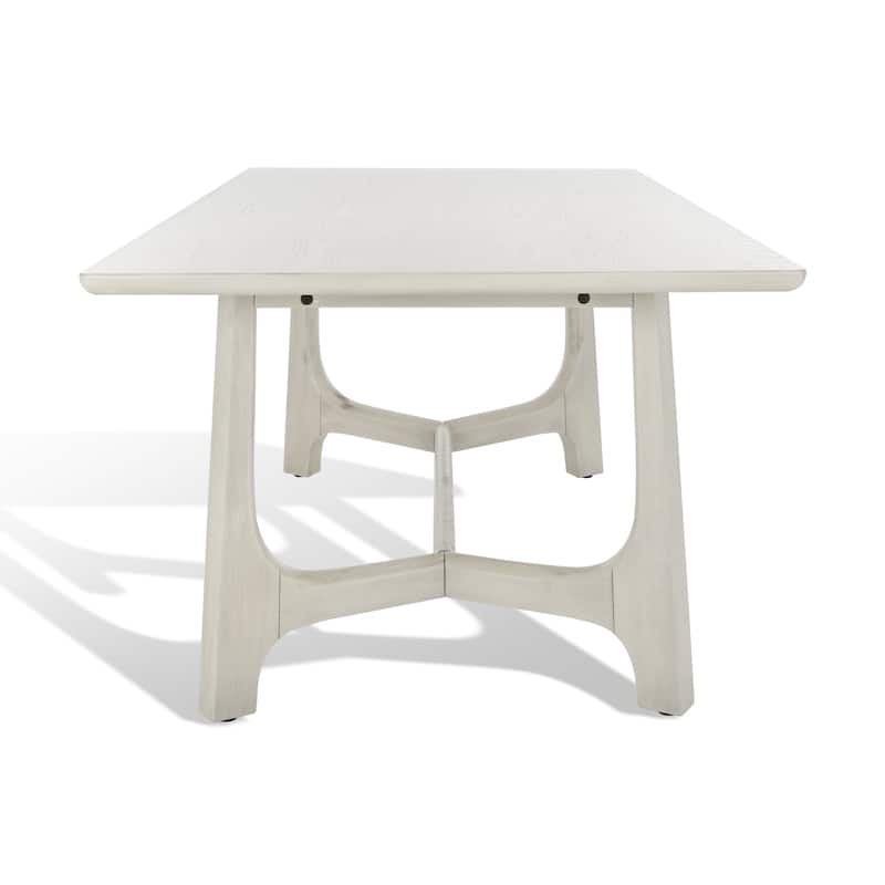 SAFAVIEH Couture Zakira Wood Rectangle Dining Table - 76 In W x 40 In D x 30 In H - 76Wx40Dx30H