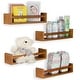 preview thumbnail 11 of 23, Wallniture Utah Wood Wall Shelves for Book and Toy Storage (Set of 4)