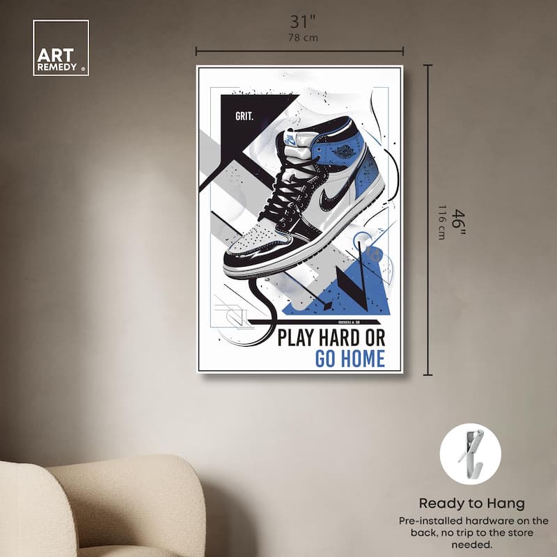 Play Hard Go Home Canvas by Art Remedy