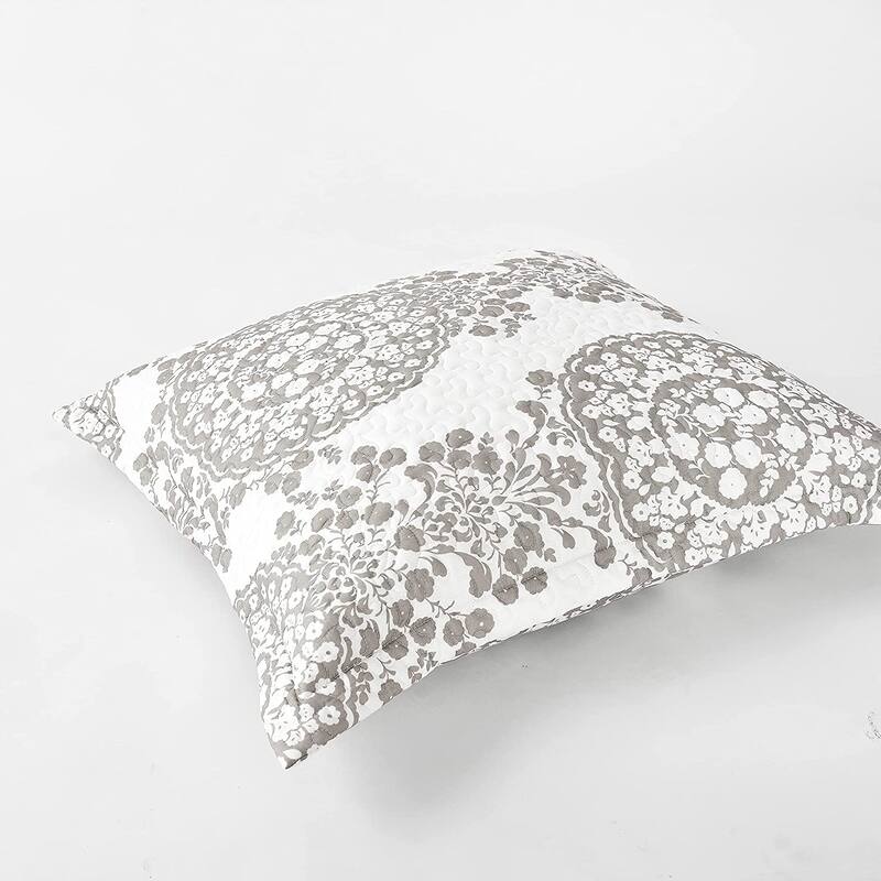 The Curated Nomad Alameda Floral Damask Medallion Euro Shams (Set of 2)