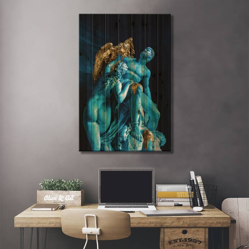 Greeks III Print On Wood by Gab Fernando - Multi-Color