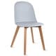preview thumbnail 70 of 71, Set of 4 Plastic Dining Side Chair Wood For Event Kitchen Office Event Garden Patio Cafe Indoor Outdoor