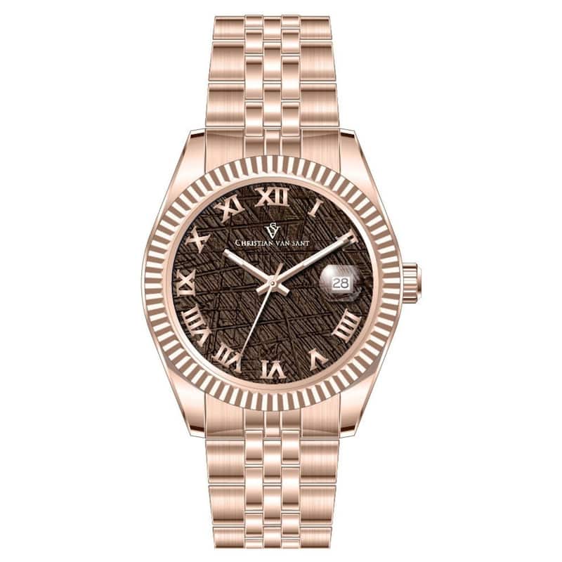 Christian Van Sant Men's Stellar Black Dial Watch - CV0706 - One Size