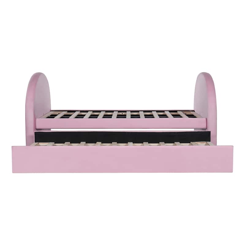 Christopher Knight Home - Modern Upholstered Velvet Daybed with Pull-Out Trundle