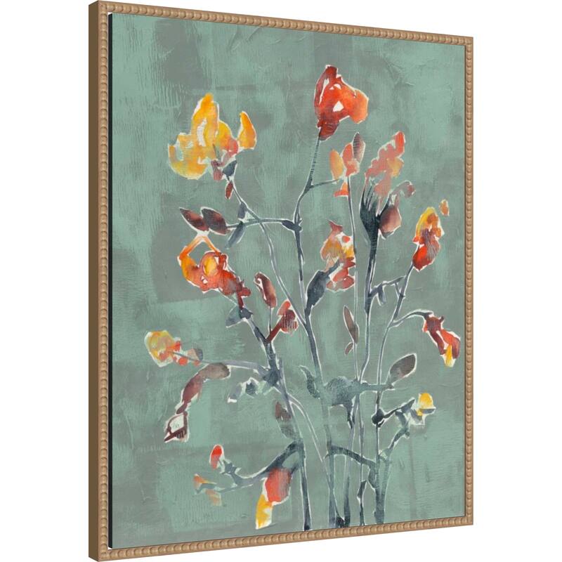 Wildflower Watercolors No. 1 by Jennifer Goldberger (23 x 28 in.), Framed Canvas Wall Art Print
