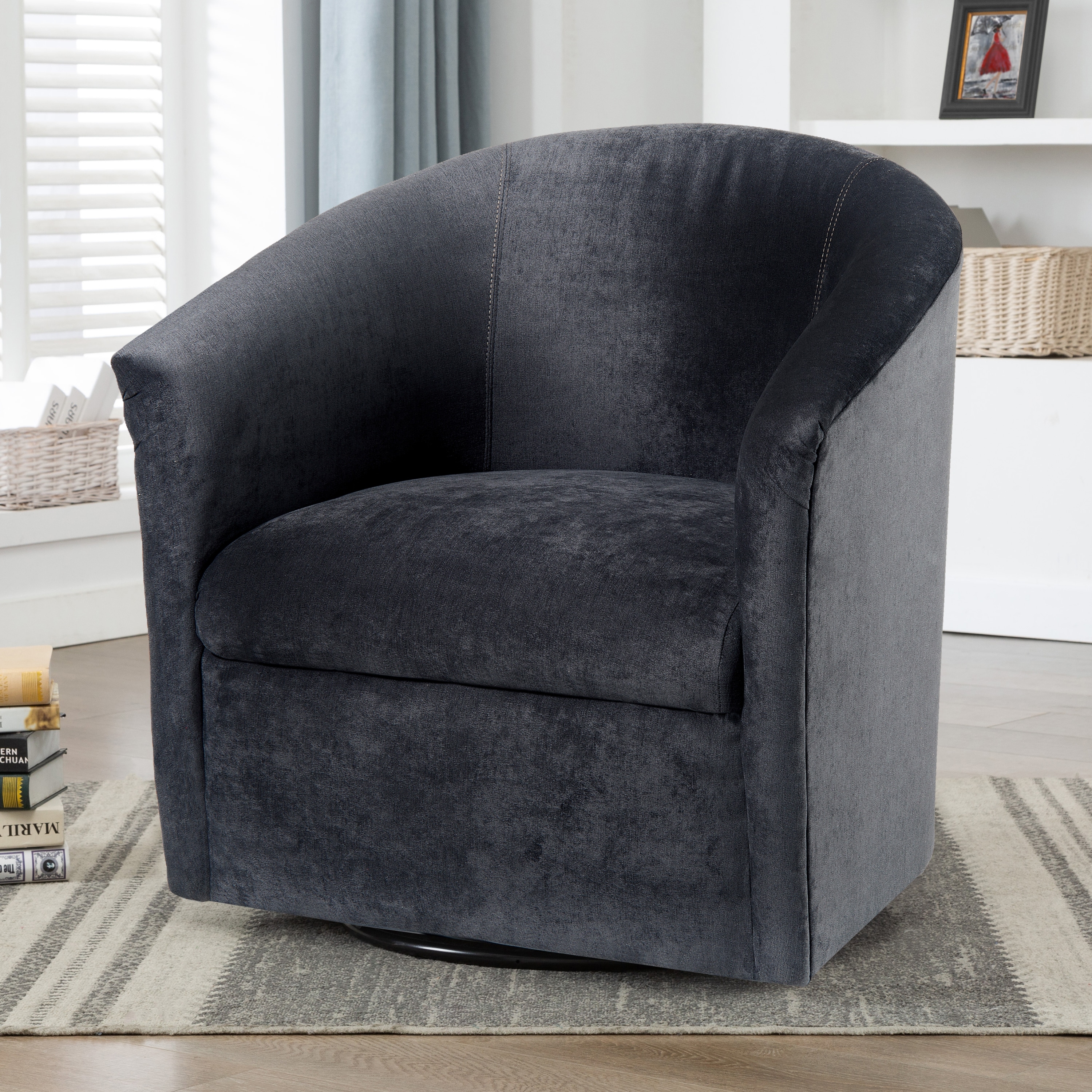 Microfiber swivel chair cheap