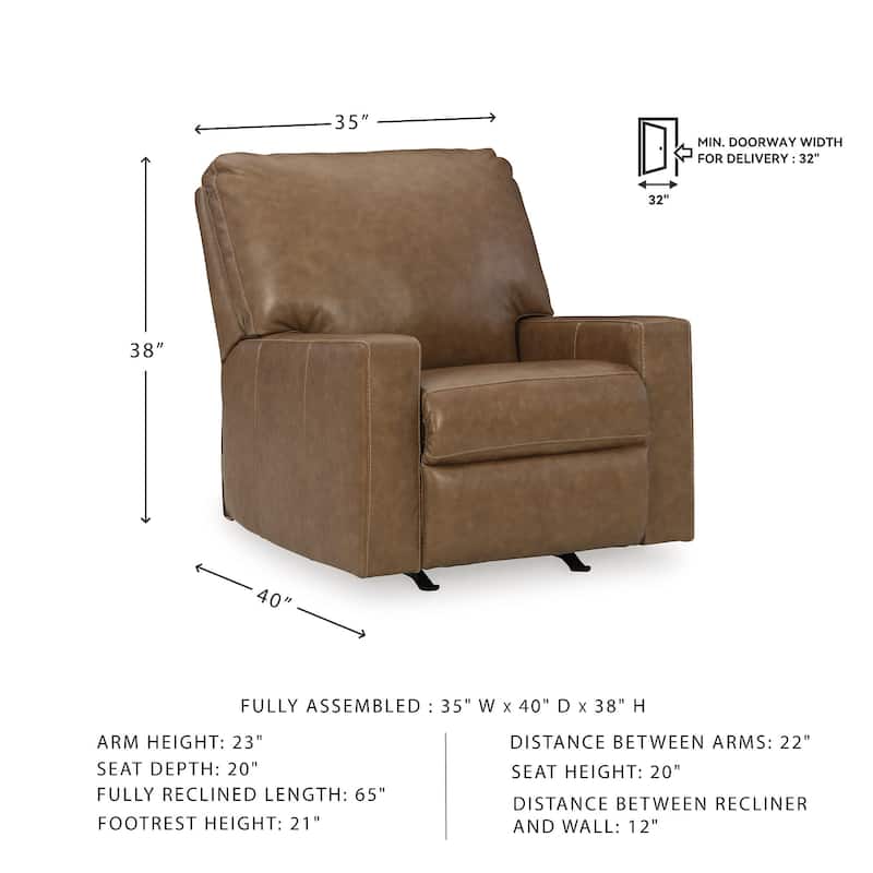 Signature Design by Ashley Bolsena Caramel Recliner