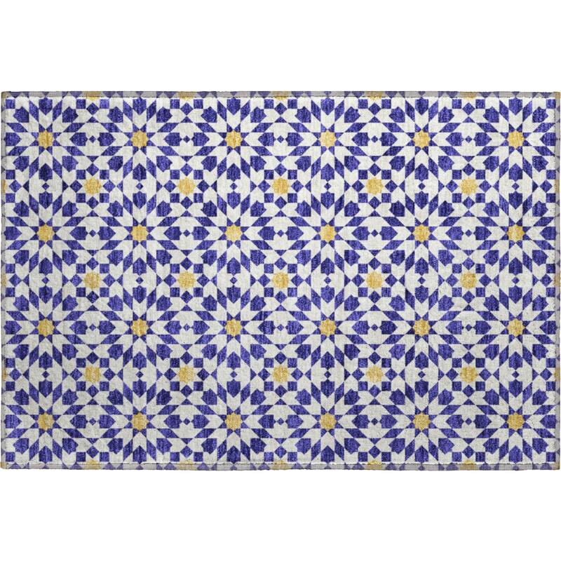 Premium Washable Super Soft Modern Mosaic Mayfield Rug