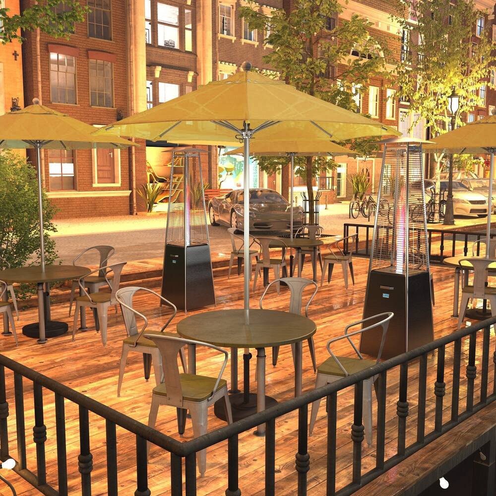 California Umbrella 75' Venture Series Patio Umbrella, Silver Aluminum Pole Fiberglass Ribs Push Lift, Olefin