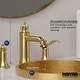 preview thumbnail 3 of 12, Karran Vineyard KBF474 2-Handle Three Hole Widespread Bathroom Faucet with Matching Pop-up Drain