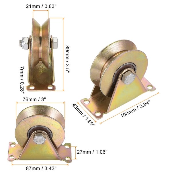 V Groove Caster 3