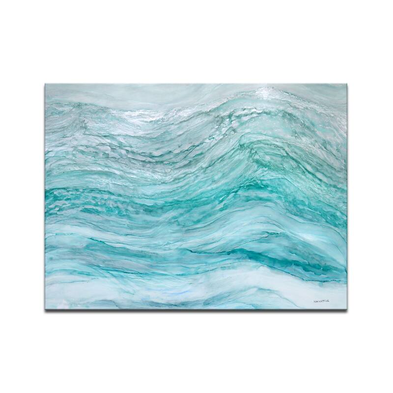 'Neptune's Fury' Wrapped Canvas Wall Art by Norman Wyatt Jr.