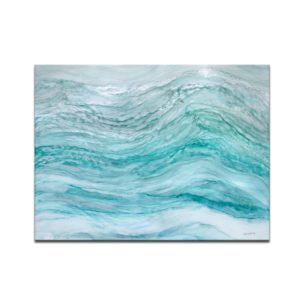 'Neptune's Fury' Wrapped Canvas Wall Art by Norman Wyatt Jr.