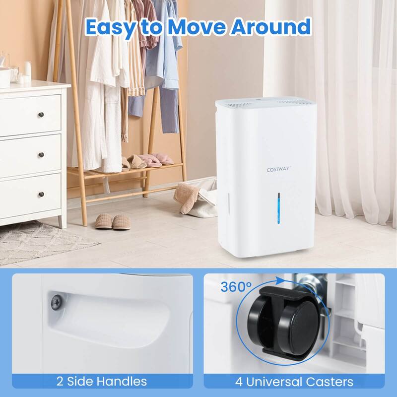 Costway 150 Pints Dehumidifier with Pump with 24H Timer LED Display - See Details
