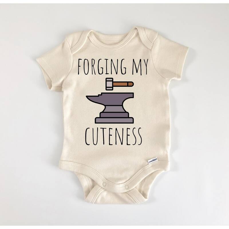 Blacksmith Welder Welding - Baby Boy Girl Clothes Infant Bodysuit Funny Cute - Pink - 0-3M